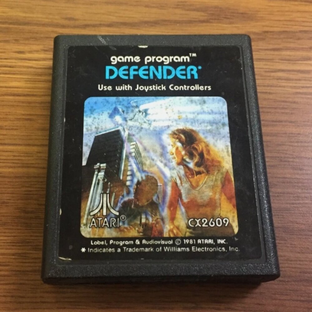 1982 Defender Vintage Video Game for Atari 2600 Collectible